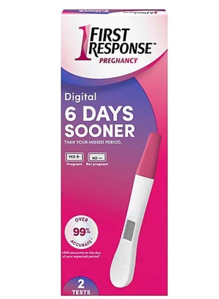First Response Gold Digital Pregnancy Test, 2 Pack - Image 2